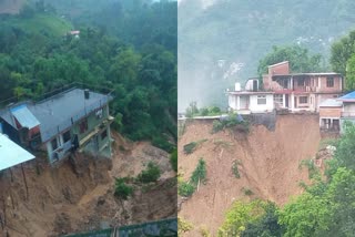 houses collapse in Mandi