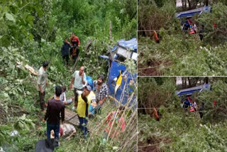 BUS FULL OF 33 PASSENGERS FELL ON GANGOTRI HIGHWAY AT UTTRAKHAND