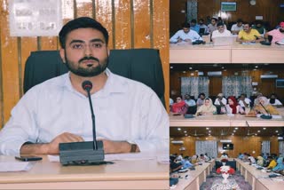 Etv Bharatdc-budgam-reviews-monthly-physical-slash-financial-achievements-under-district-capex