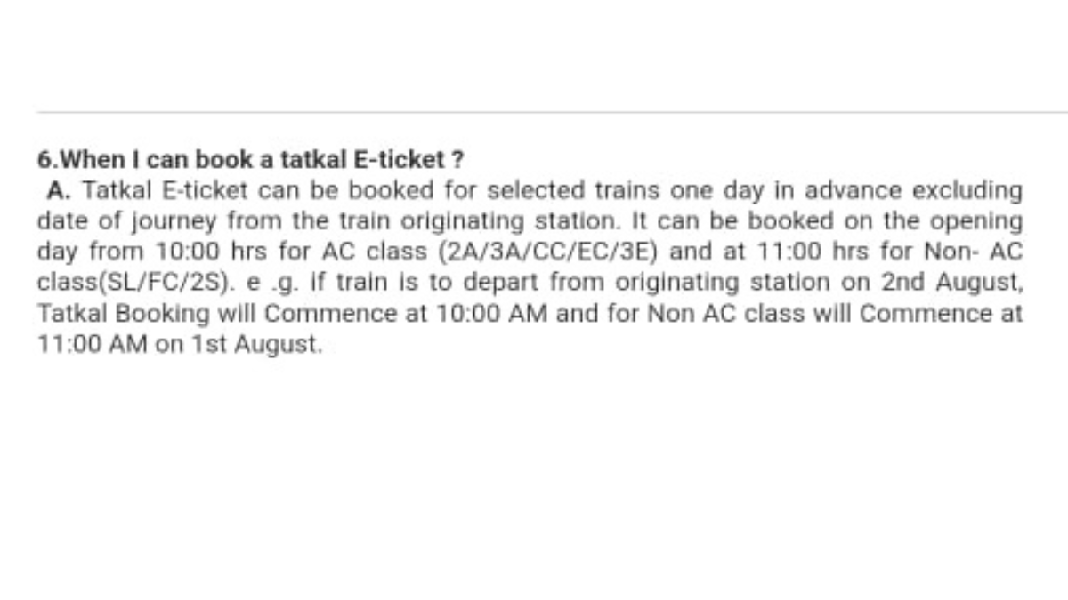 Book Train Ticket Before Departure