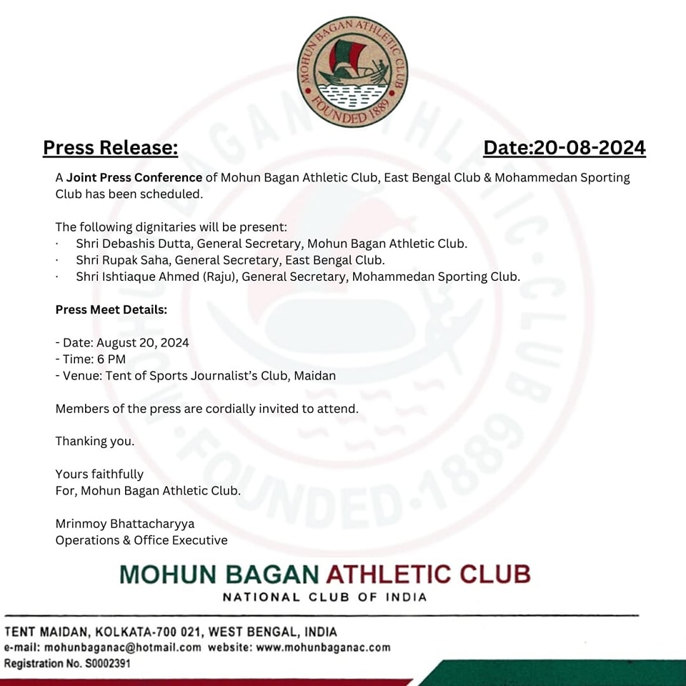 Joint PC of Mohun Bagan, East Bengal and Mohammedan SC