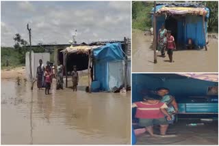 FLOOD WATER INTO HOUSES HEAVY RAIN