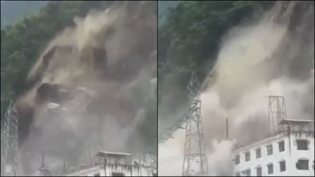 Massive landslide in Sikkim