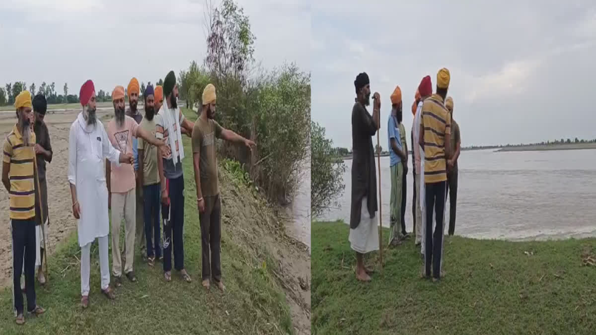 In the Mand area of Tarn Taran, the threat of flood is looming over many villages