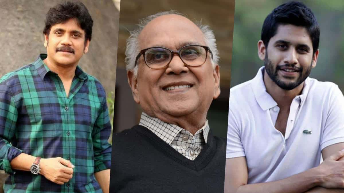 Nagarjuna, Naga Chaitanya unveil Akkineni Nageswar Rao's statue on 100th birth anniversary, Ram Charan, Mahesh Babu spotted