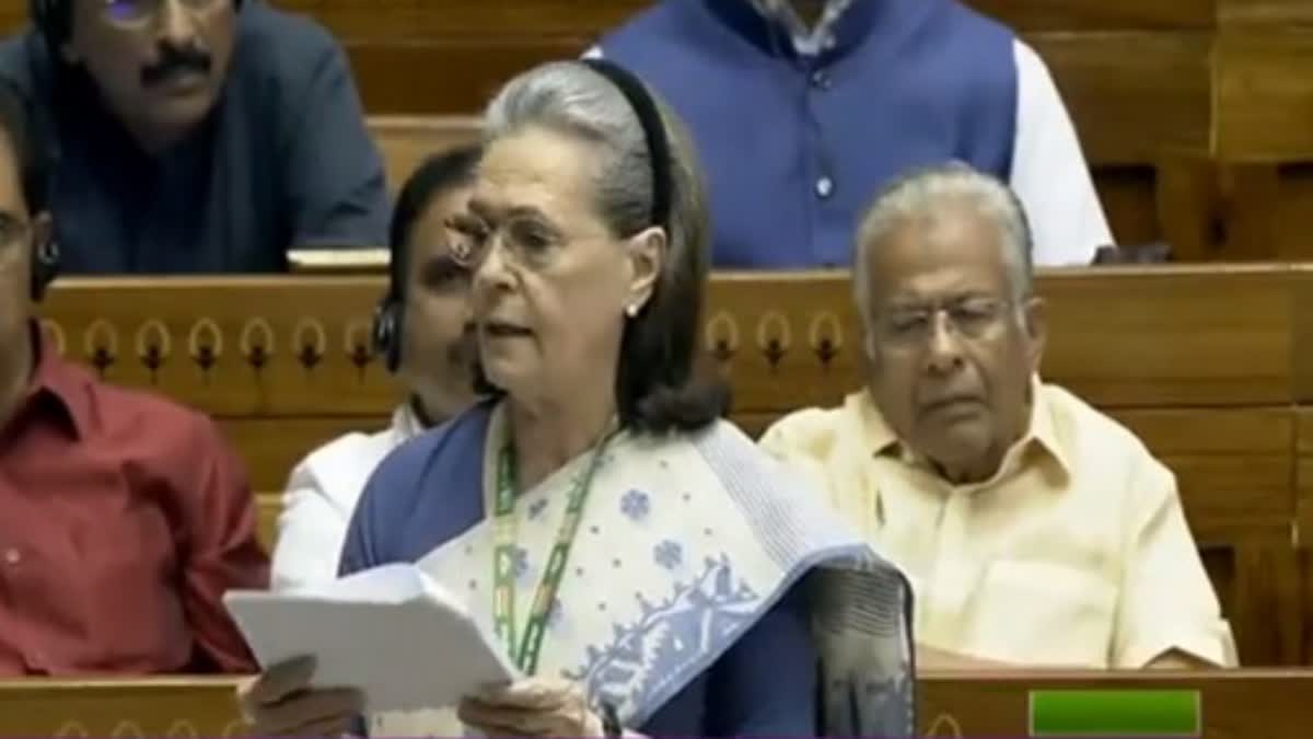 Sonia Gandhi Parliament Speech Today
