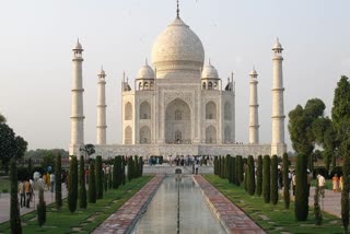 A file photo of the Taj Mahal complex in Agra