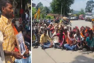 Korba Pando tribals protest