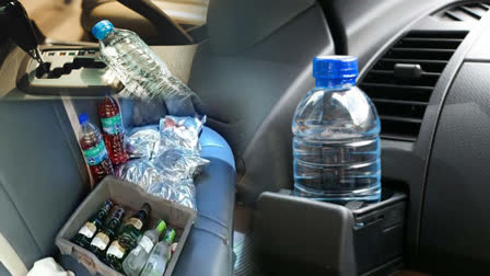 Disadvantages of keeping bottles in car