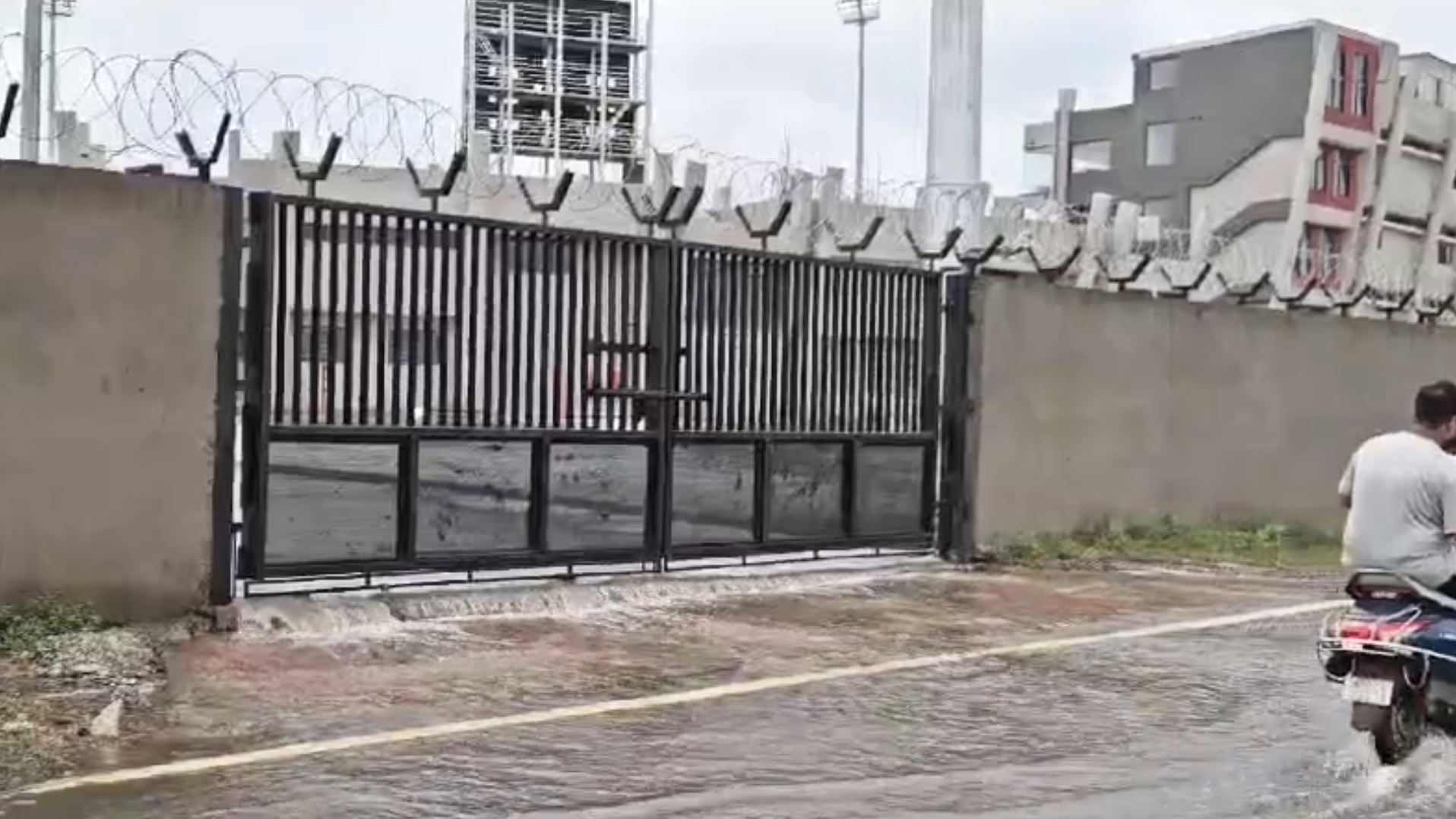 Gwalior Stadium Parking Flooded