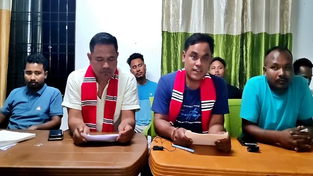 TMPK Jonai District Committee Press Conference on Mising Olympics in jonai