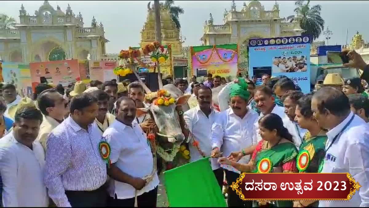 Raita Dasara was inaugurated by Minister Cheluvarayaswamy.