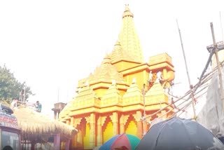 राम मंदिर की तर्ज पर बन रहा गया का पंडाल