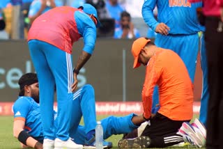 Hardik Pandya injury update  Star all rounder to miss crucial match  miss crucial match against New Zealand  ICC Cricket World Cup 2023  ನ್ಯೂಜಿಲೆಂಡ್​ ಪಂದ್ಯಕ್ಕೆ ಅಲಭ್ಯ  ಹಾರ್ದಿಕ್​ ಹಿಮ್ಮಡಿಗೆ ಗಾಯ  ಚಿಕಿತ್ಸೆಗಾಗಿ ಬೆಂಗಳೂರಿಗೆ ತೆರಳಲಿರುವ ಸ್ಟಾರ್​ ವಿಶ್ವಕಪ್ ಅಭಿಯಾನದಲ್ಲಿ ಭಾರತಕ್ಕೆ ಮೊದಲ ಪೆಟ್ಟು  ನ್ಯೂಜಿಲೆಂಡ್ ವಿರುದ್ಧದ ಪಂದ್ಯದಿಂದ ಹಾರ್ದಿಕ್ ಪಾಂಡ್ಯ ಔಟ್  ಟೀಂ ಇಂಡಿಯಾದ ಸ್ಟಾರ್ ಆಲ್‌ರೌಂಡರ್ ಹಾರ್ದಿಕ್ ಪಾಂಡ್ಯ  ಧರ್ಮಶಾಲಾದಲ್ಲಿ ನ್ಯೂಜಿಲೆಂಡ್ ವಿರುದ್ಧ ಐದನೇ ಪಂದ್ಯ  ಪಾಂಡ್ಯ ಧರ್ಮಶಾಲಾಗೆ ಪ್ರಯಾಣ ಬೆಳೆಸುವುದಿಲ್ಲ  ಹಾರ್ದಿಕ್ ಅವರ ಎಡ ಹಿಮ್ಮಡಿಗೆ ಗಾಯ  ಬಾಂಗ್ಲಾ ವಿರುದ್ಧ ಗೆದ್ದ ಭಾರತ  ರೋಹಿತ್​ ಶರ್ಮಾ ಹೇಳಿದ್ದು ಹೀಗೆ