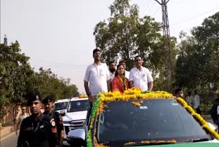 Dushyant Chautala Road Show in Bharatpur