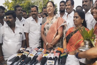 DMDK Treasurer Premalatha Vijayakanth criticize dmk government in magalir urimai thogai scheme distribution