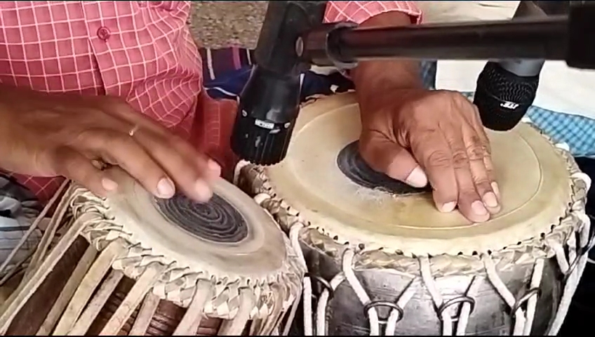 Muslim Family Playing Shehnai In Budhanath Temple