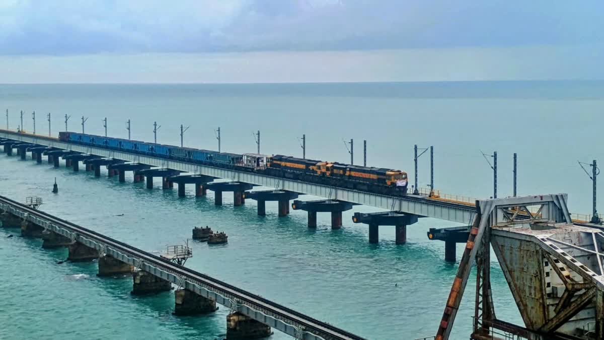 Pamban Railway Bridge Indian engineering marvel remarkable feat connects Rameswaram to rest of India