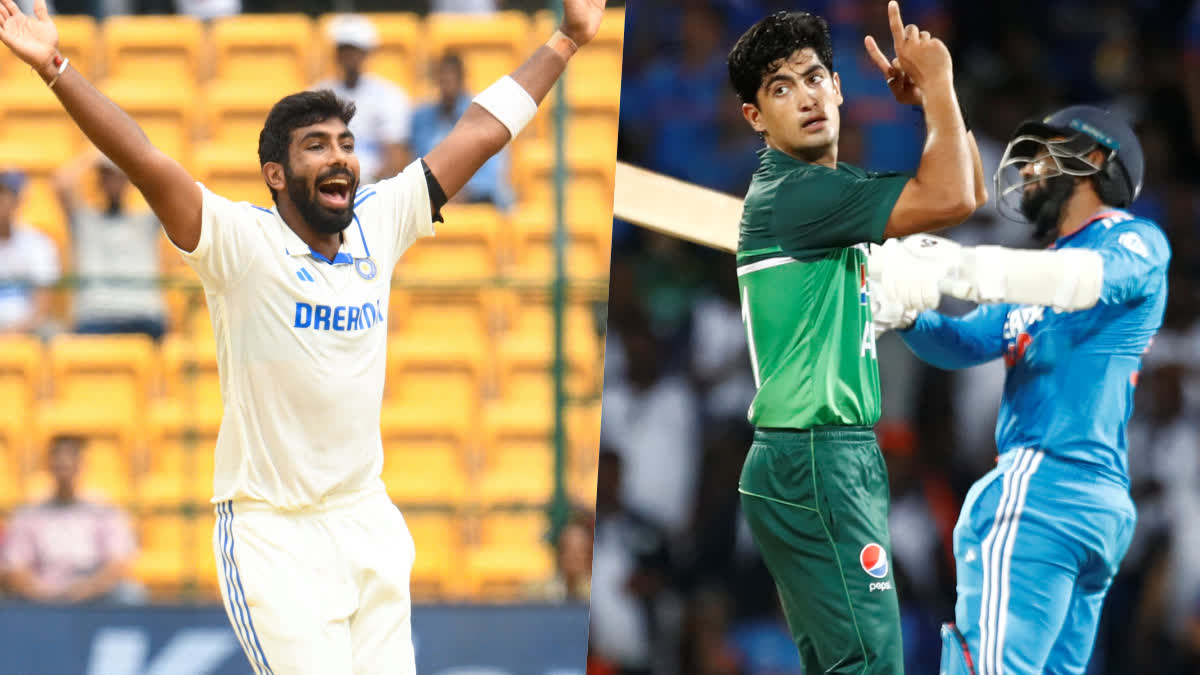 NASEEM SHAH JASPRIT BUMRAH  IHSANULLAH  INDIAN CRICKET TEAM  PAKISTAN CRICKET TEAM