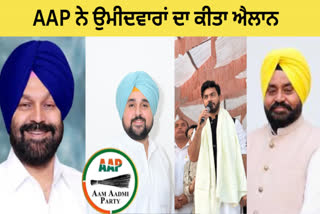 Aam Aadmi Party has announced the names of the candidates for the by-elections