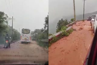 ರಸ್ತೆ ಮೇಲೆ ಹರಿದ 2 ಅಡಿಗಳಷ್ಟು ನೀರು