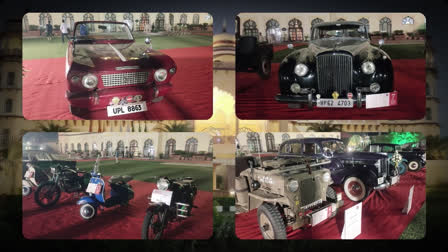 From cars of the 1930s and 40s to Vespa scooters and Royal Enfield Bullets of the 60s and 70s, these vintage vehicles were showcased outside the Noor Mahal Palace Hotel in Haryana, as part of a vintage car rally this weekend.