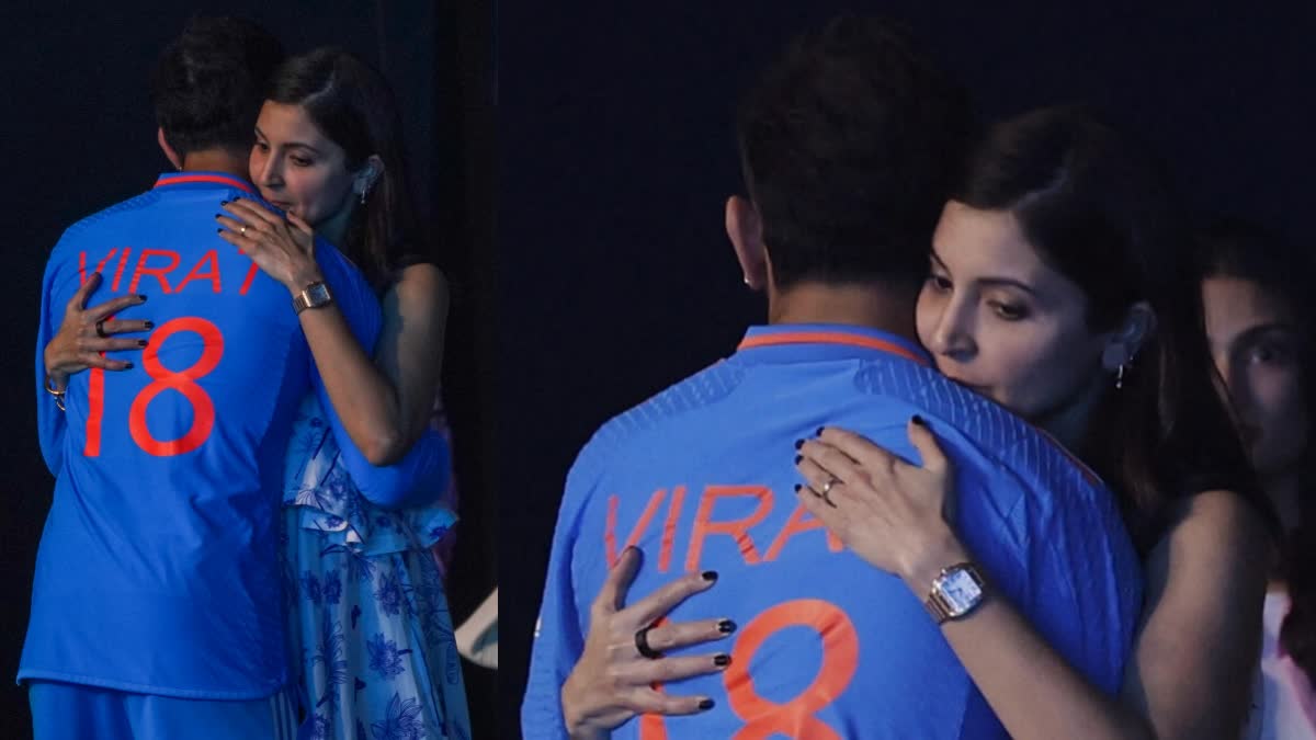 Anushka Sharma hugs Virat Kohli after India lose in World Cup Final