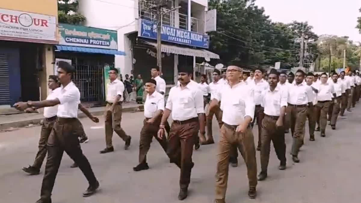 RSS Procession in Ariyalur