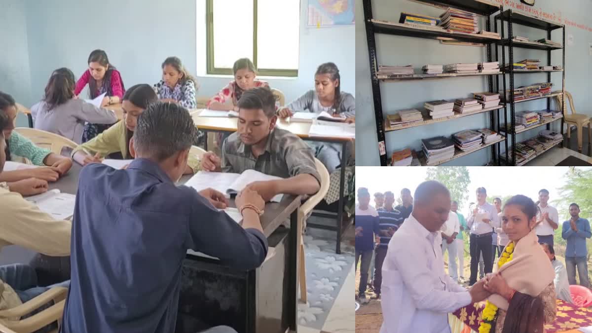 tribal village library in gujarat