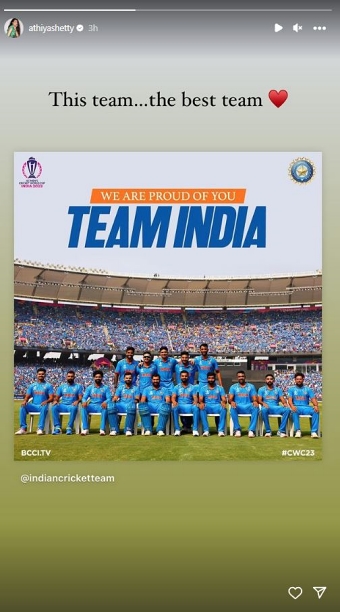 The Best Team: Athiya Shetty, Katrina Kaif hail team India despite loss in World Cup final 2023
