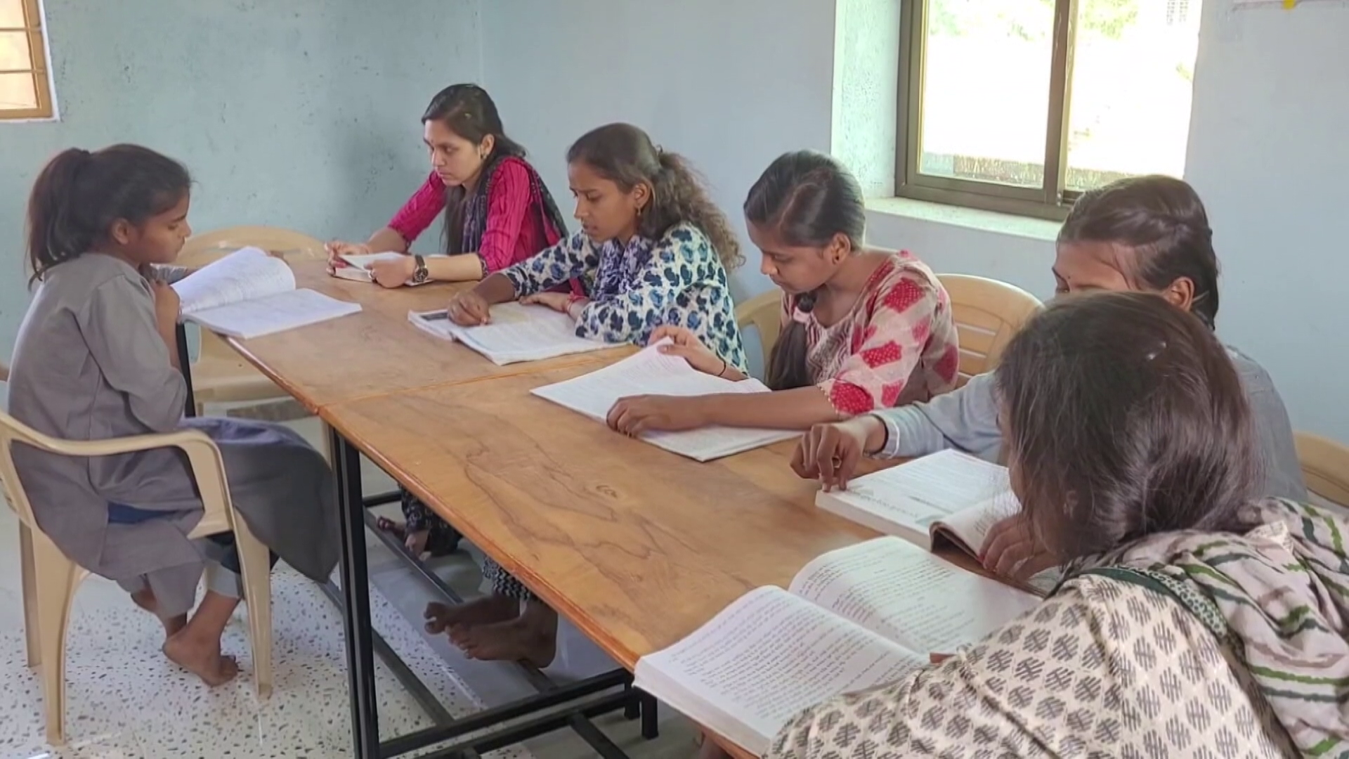 tribal village library in gujarat