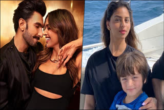 Watch: Deepika Padukone kisses Shah Rukh Khan's son AbRam, Ranveer Singh shares warm hug with Suhana at WC final 2023