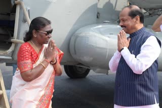 President Draupadi Murmu arrives in Odisha on three day visit