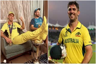 world-cup-2023-arrogant-mitchell-marsh-sets-foot-on-world-cup-2023-trophy