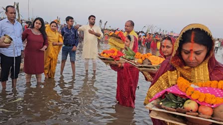 रोहतास में छठ पर्व का हुआ समापन