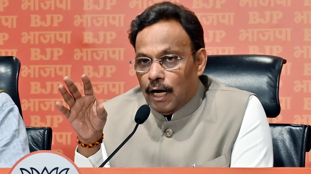 File photo of  BJP general secretary Vinod Tawde