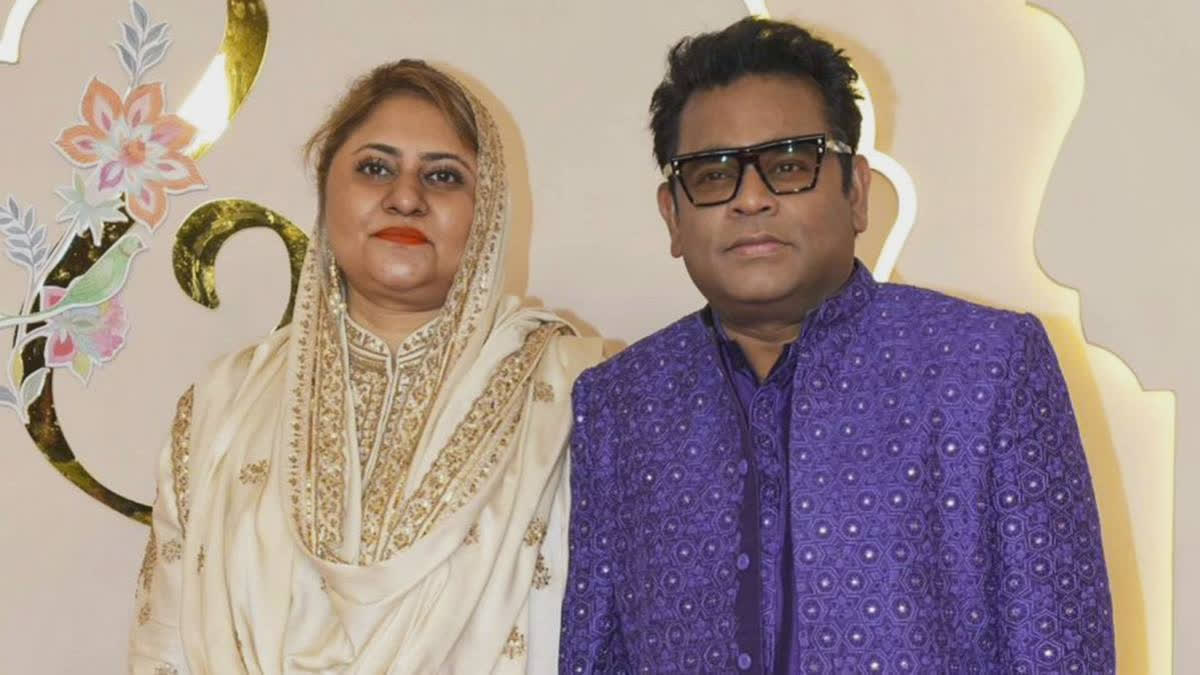 AR Rahman and Saira Banu