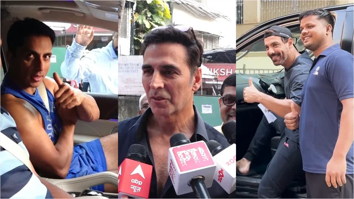 Maharashtra Assembly elections - Celebrities voting