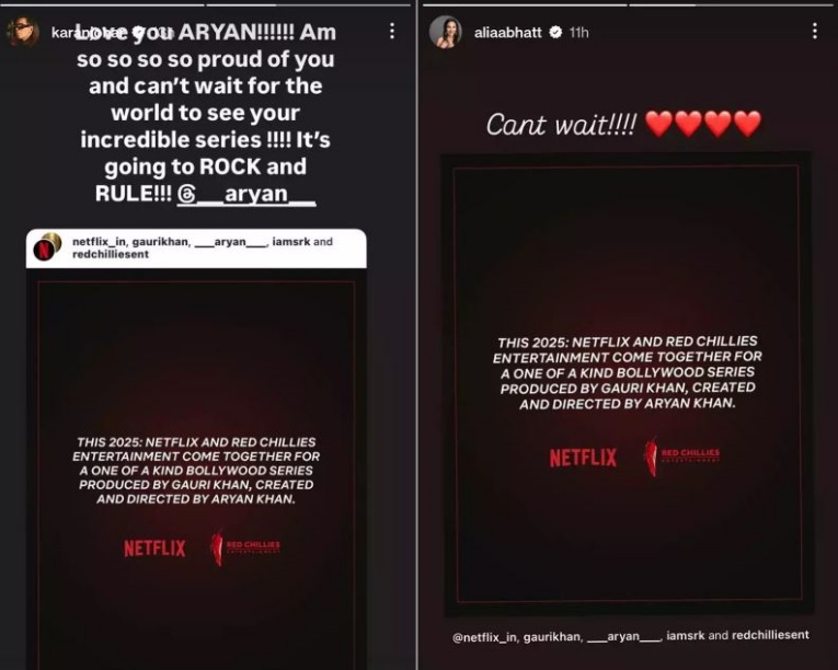 Bollywood Celebs Shower Love on Aryan Khan for His Netflix Debut