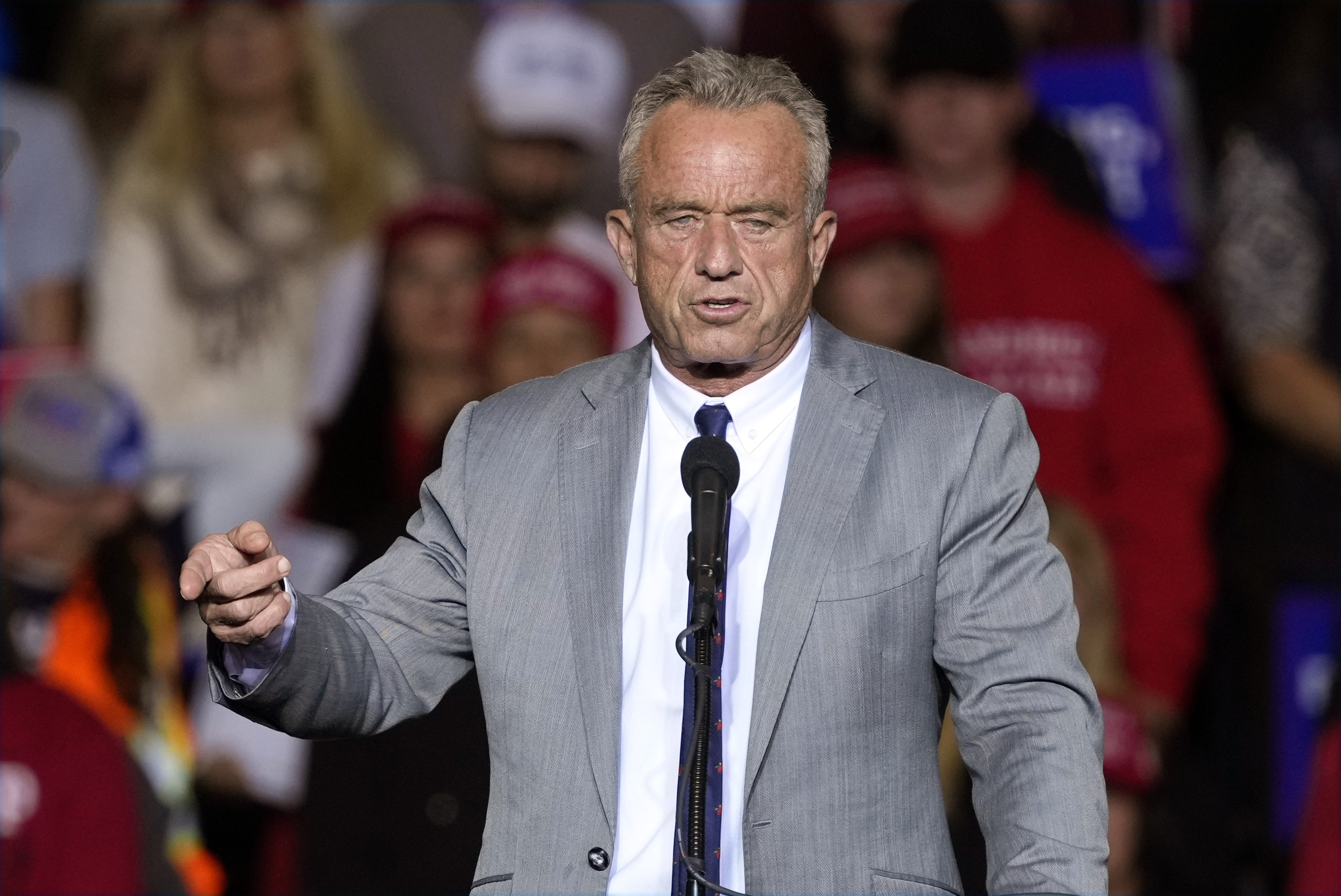 FILE - Robert F. Kennedy Jr., speaks before Republican presidential nominee former President Donald Trump at a campaign event Nov. 1, 2024, in Milwaukee. (AP)