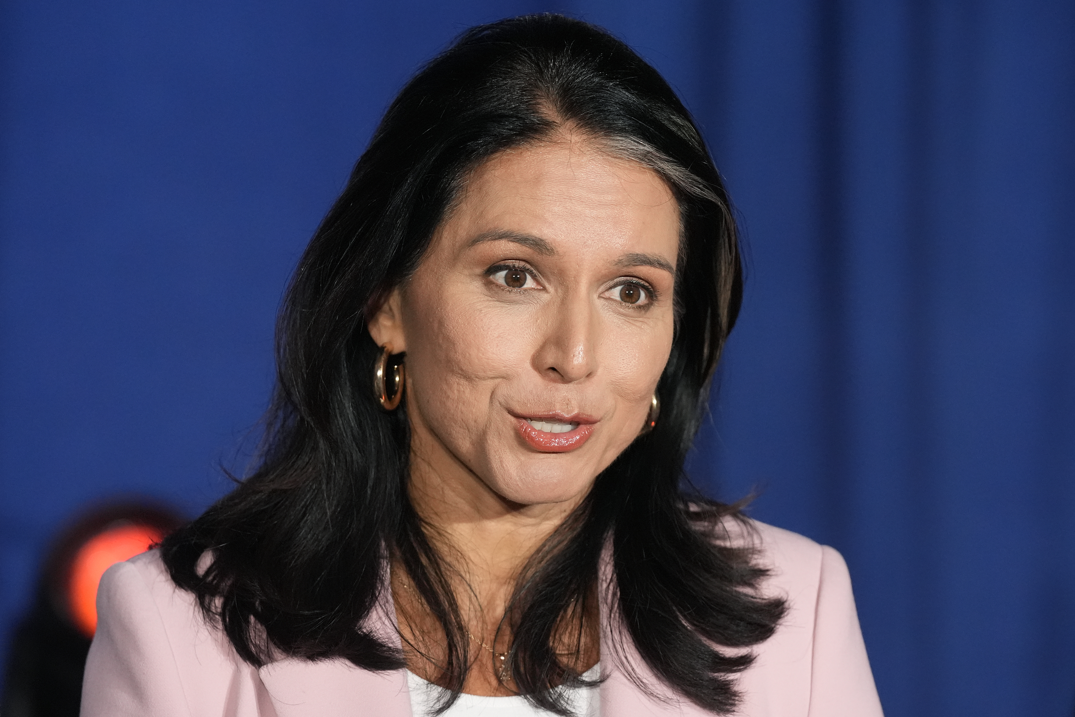 FILE - Former Democratic Rep. Tulsi Gabbard answers a question during a campaign event, Sept. 14, 2024, in Glendale, Ariz. (AP)