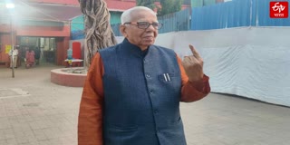 Maharashtra Assembly Election 2024 Voting started Ram Naik casting vote at Goregaon Mumbai watch video