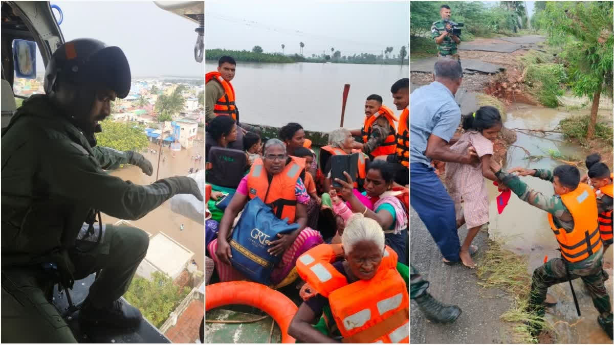 Heavy Rain Flood Rescue works