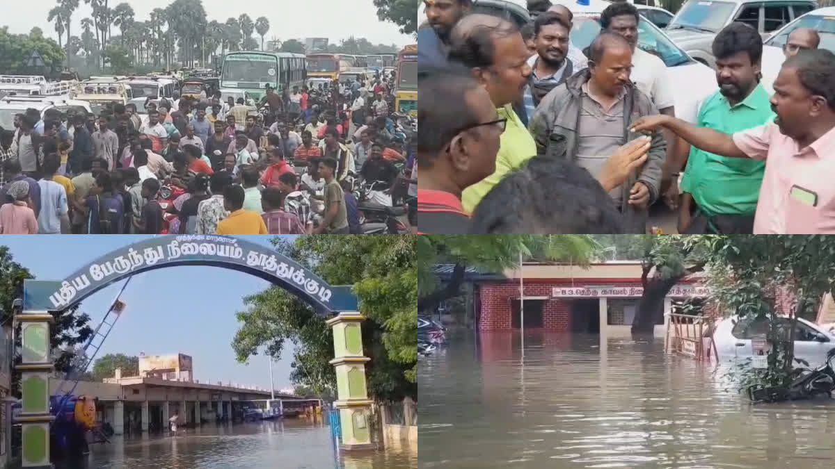 People get angry because the authorities did not take care of the flood affected areas in Thoothukudi