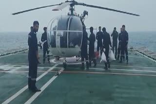 ICGS Sujay launches helicopter sorties
