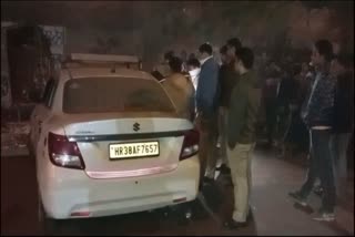 The body was found in a cab parked outside the hospital in Delhi