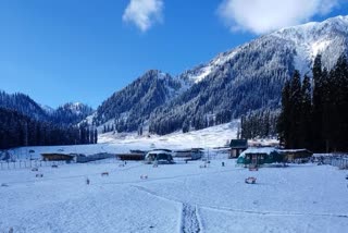 Snowclad mountains in Kashmir