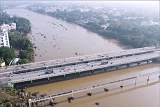 தாமிரபரணி ஆற்றின் கழுகு பார்வை காட்சி