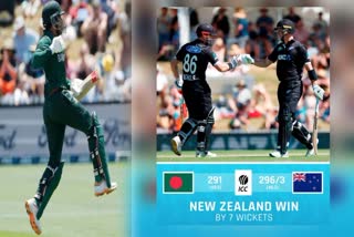 بنگلہ دیش کو 7 وکٹوں سے شکست ، نیوزی لینڈ کا ون ڈے سیریز پر قبضہ