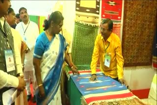 President Draupadi Murmu At Pochampalli Tour